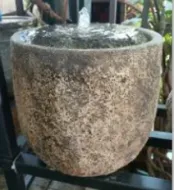 Ocean rock  Egg Planter - Clay  Fountain