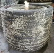Ocean rock  Ring Planter - Clay  Fountain
