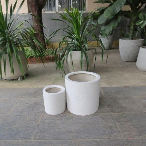 Cylinder Planter in Premium Lightweight Terrazzo - 5 sizes