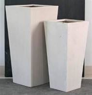 Premium Lightweight Terrazzo Tall Square Taper Planter - 2 sizes