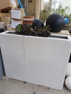 Premium Lightweight Terrazzo-Rectangular Metre Tall Divider Trough -(1000 x 250 x 1000 H mm)