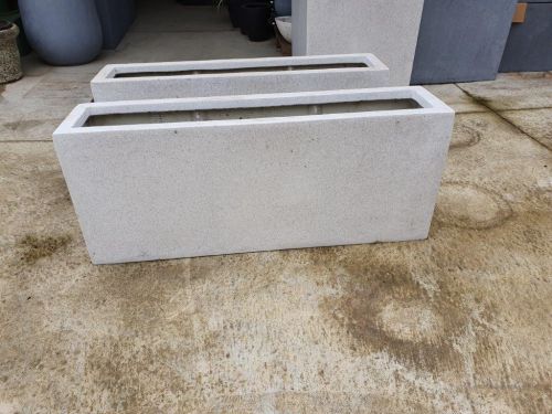 Premium Lightweight Terrazzo- Rectangular Planter -Size : 800 x 300 x 400Hmm)